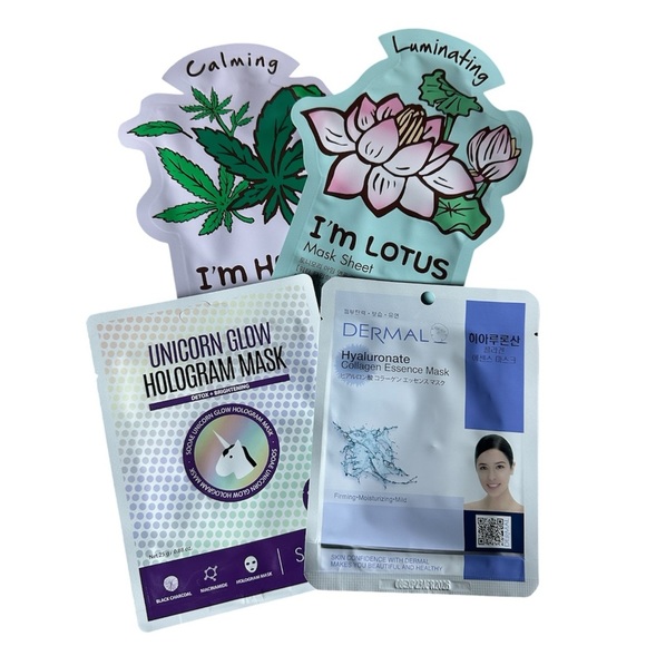 K-Beauty Sheet Mask Bundle - 4 pieces - Picture 1 of 10
